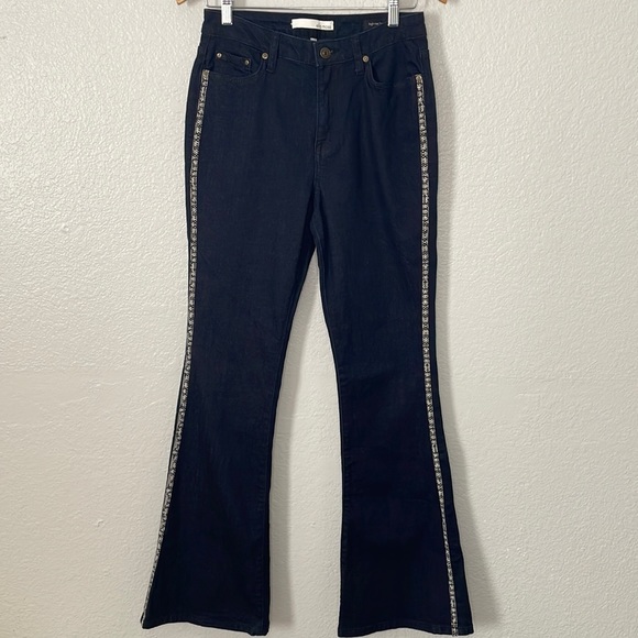 ELLA MOSS Snakeskin Detail Denim Jeans | Size 8 - Picture 3 of 11